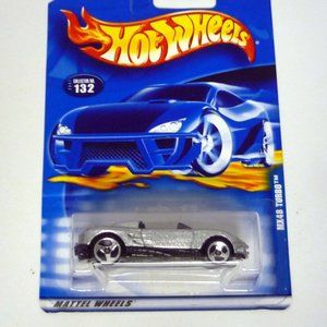 Hot Wheels MX48 Turbo #132 Silver Die-Cast Car 2001